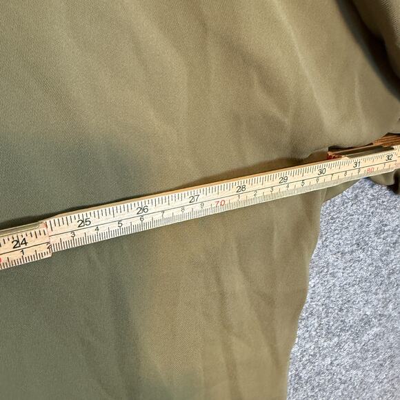 J.Jill Shirt Womens 3X XXXL Green Button Up Flowy Bohemian Plus Size Blouse - Picture 8 of 10